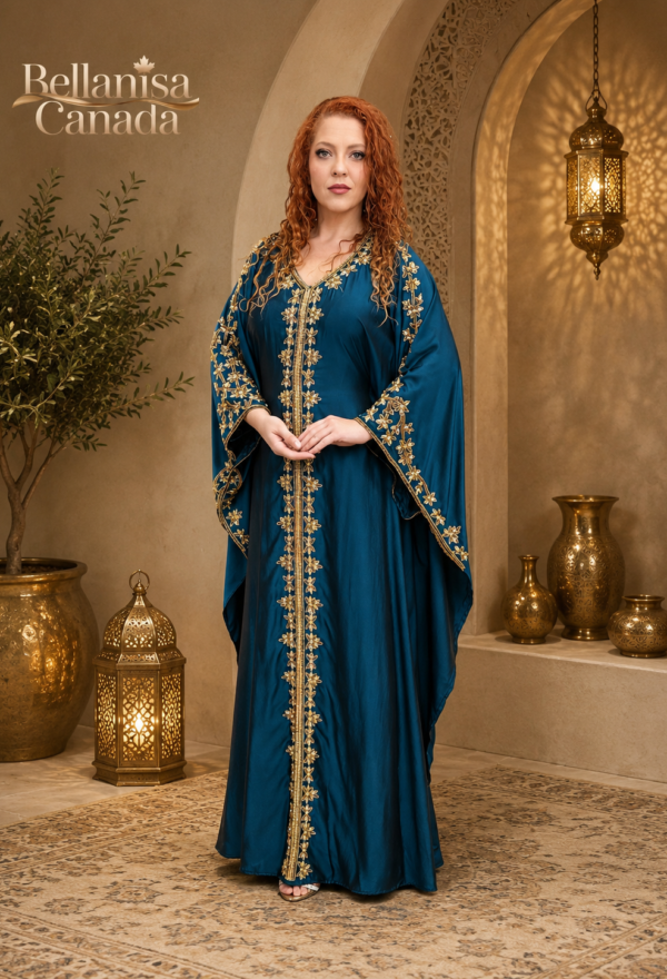 Naya Kaftan Emerald Blue