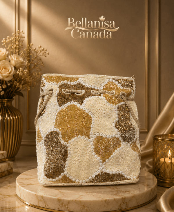 Luxury HandBag Geometric Off White
