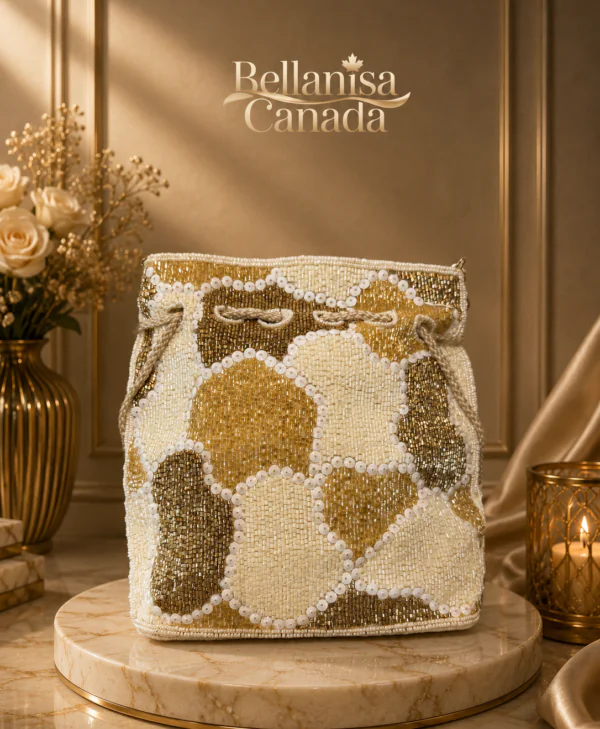 Luxury HandBag Geometric Off White