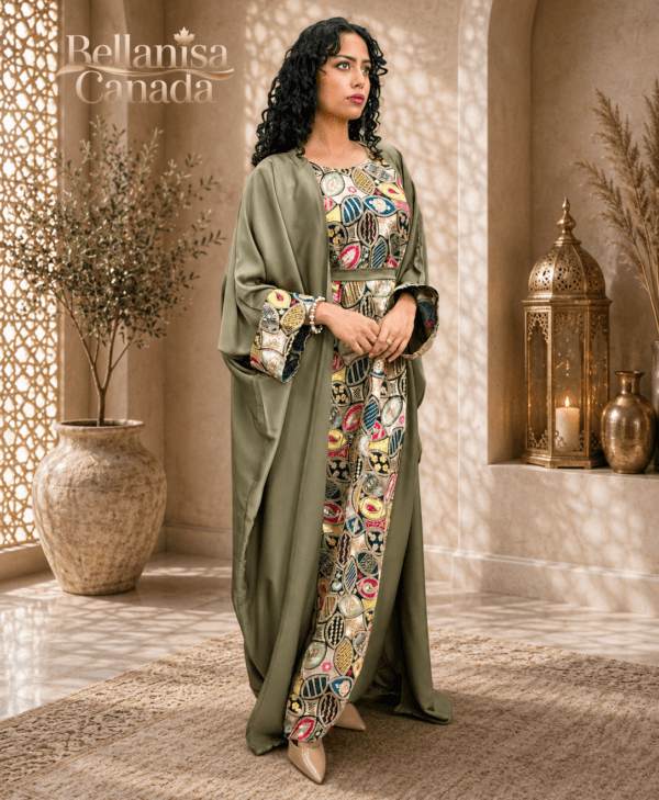 Abaya Khulud Green