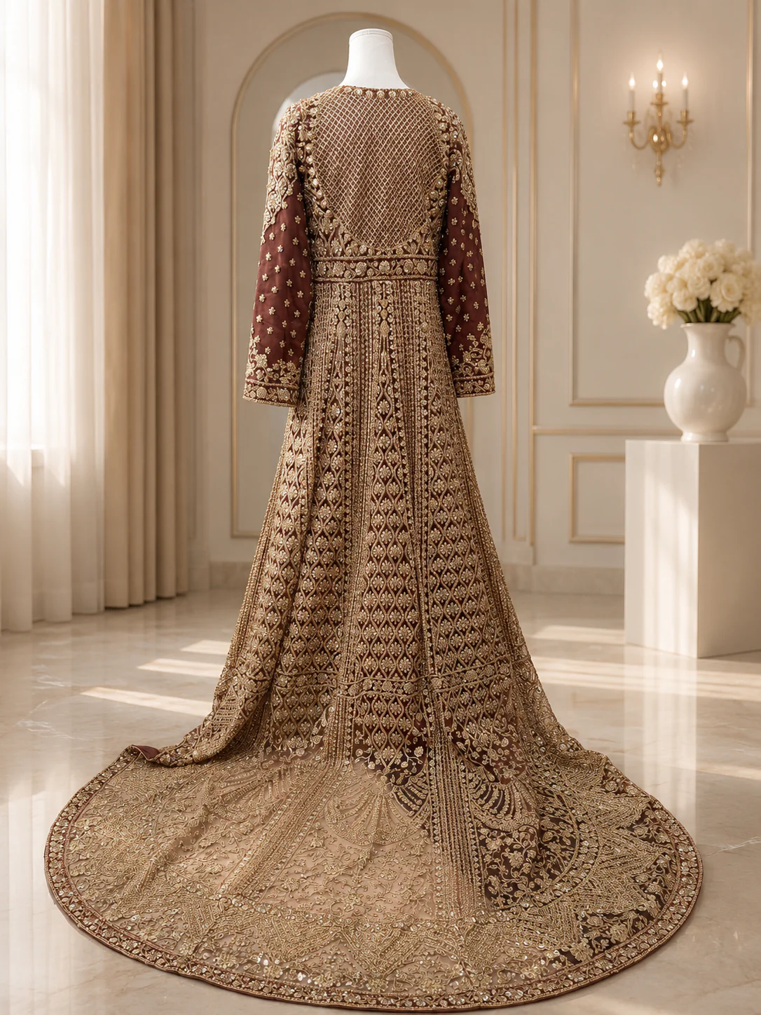 Zardosi Bridal Russet - Image 2