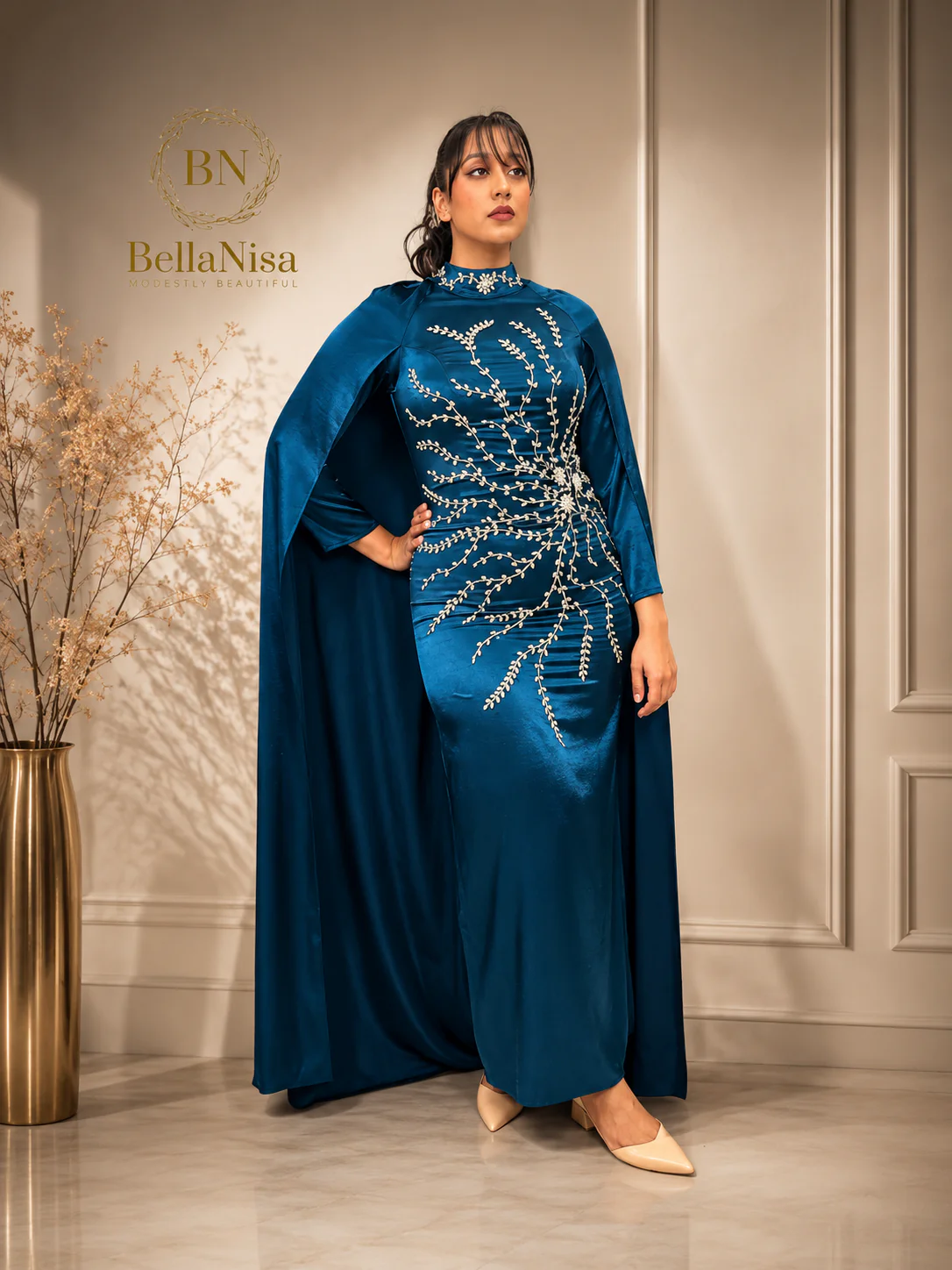 Ari Cape Dress Majestic