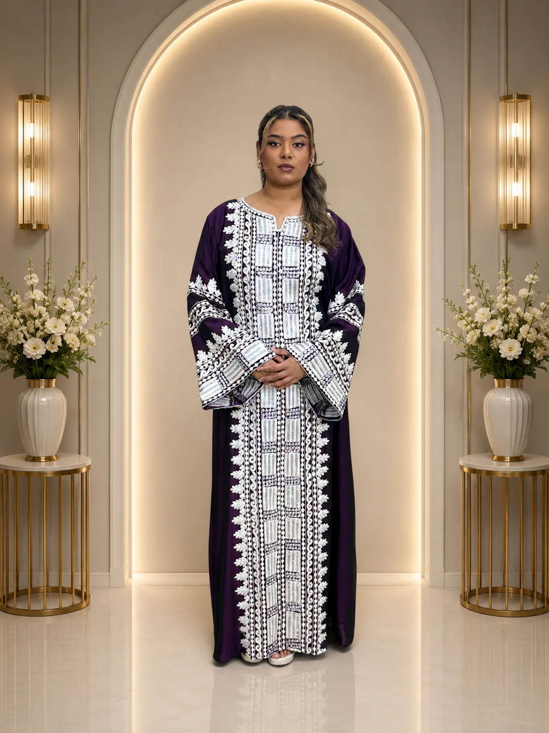 Madan Kaftan Purple