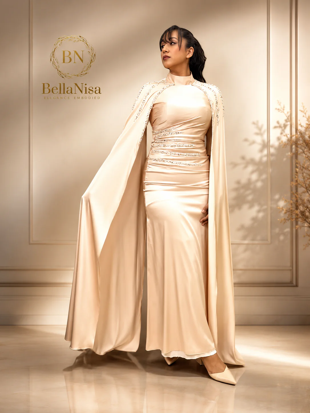 Aresna Dress Gold - Image 2