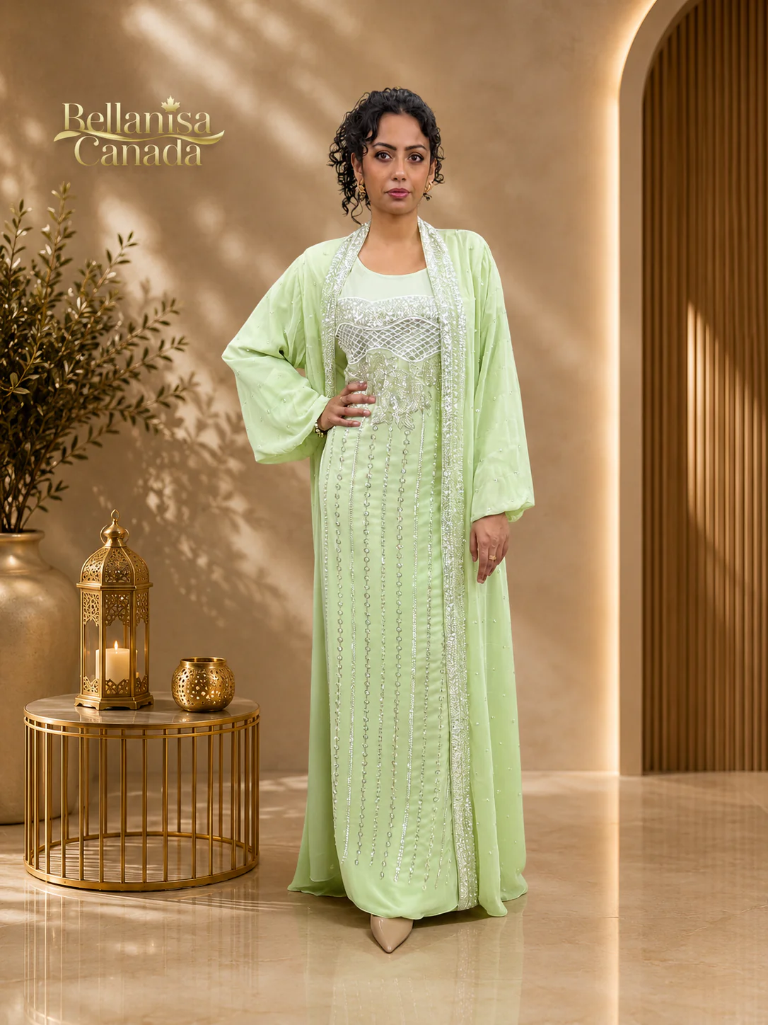 Kaftan Kuwaiti Lime Green