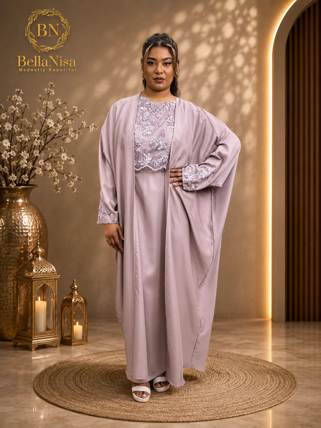 Abaya Blush Pink - Image 3