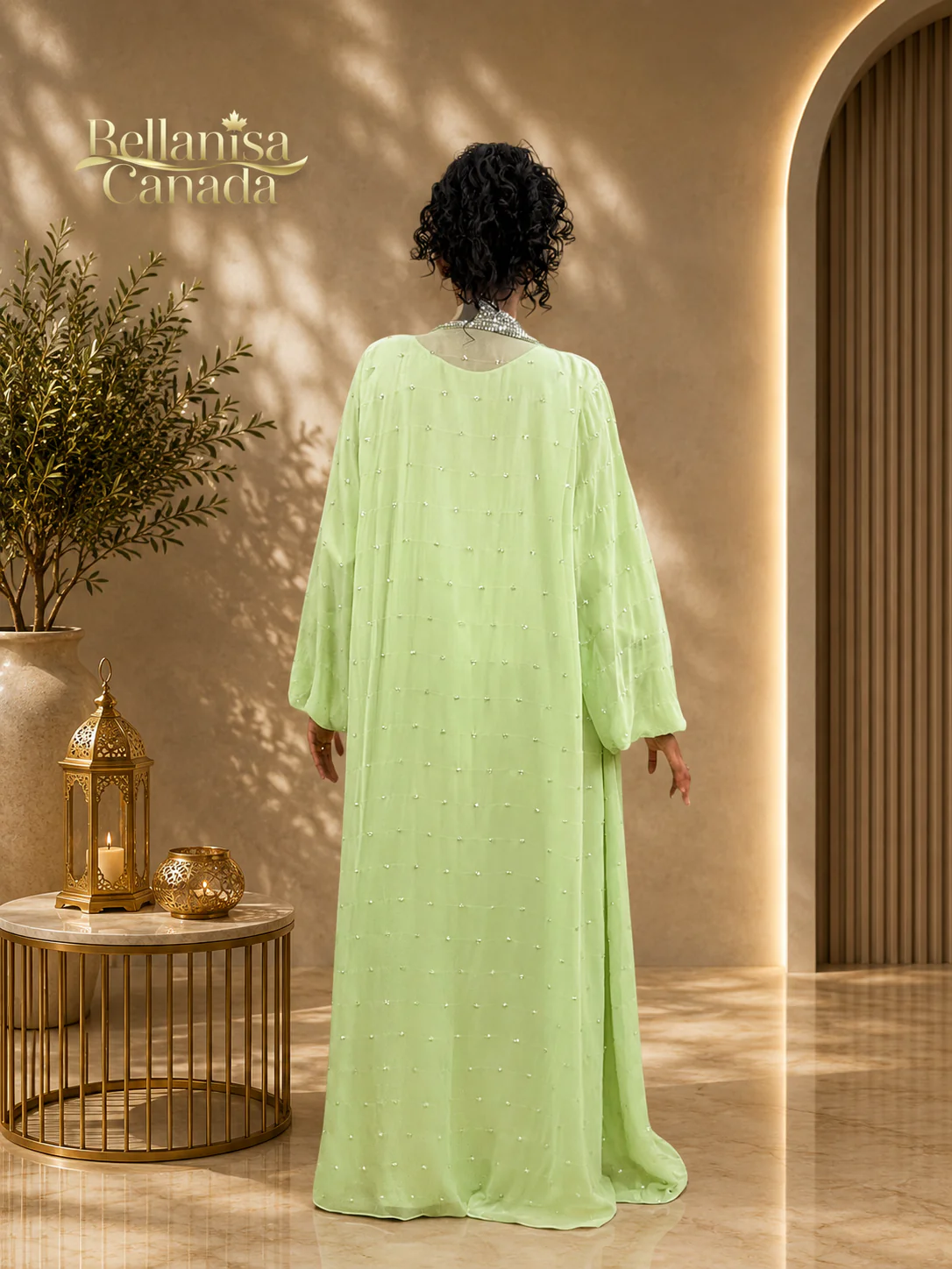 Kaftan Kuwaiti Lime Green - Image 2