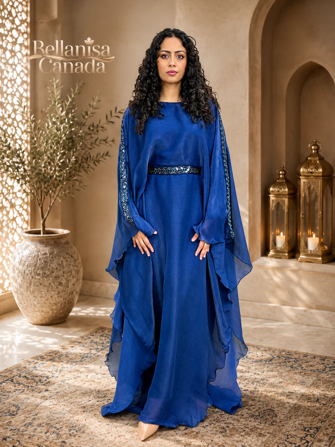 Abaya Dinara Dark Navy - Image 3