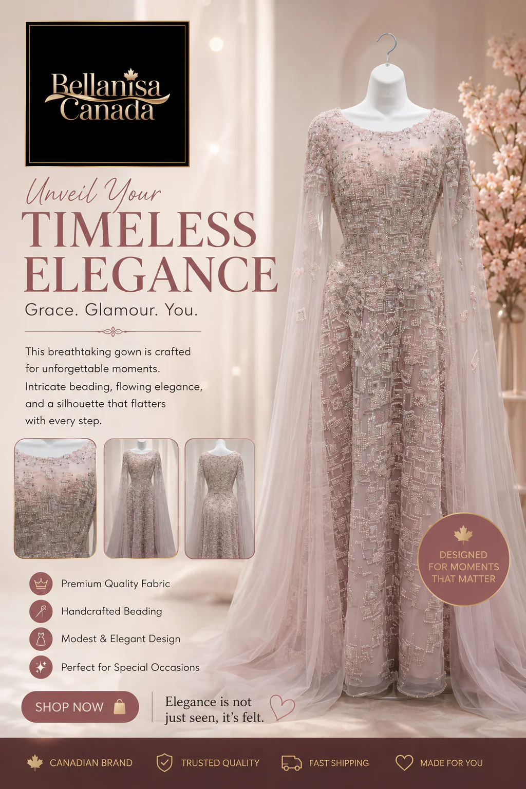 Fleur Gown Pink - Image 2