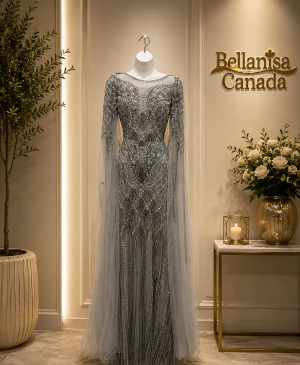 Fleur Gown Silver