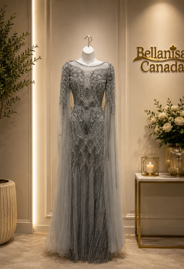 Fleur Gown Silver