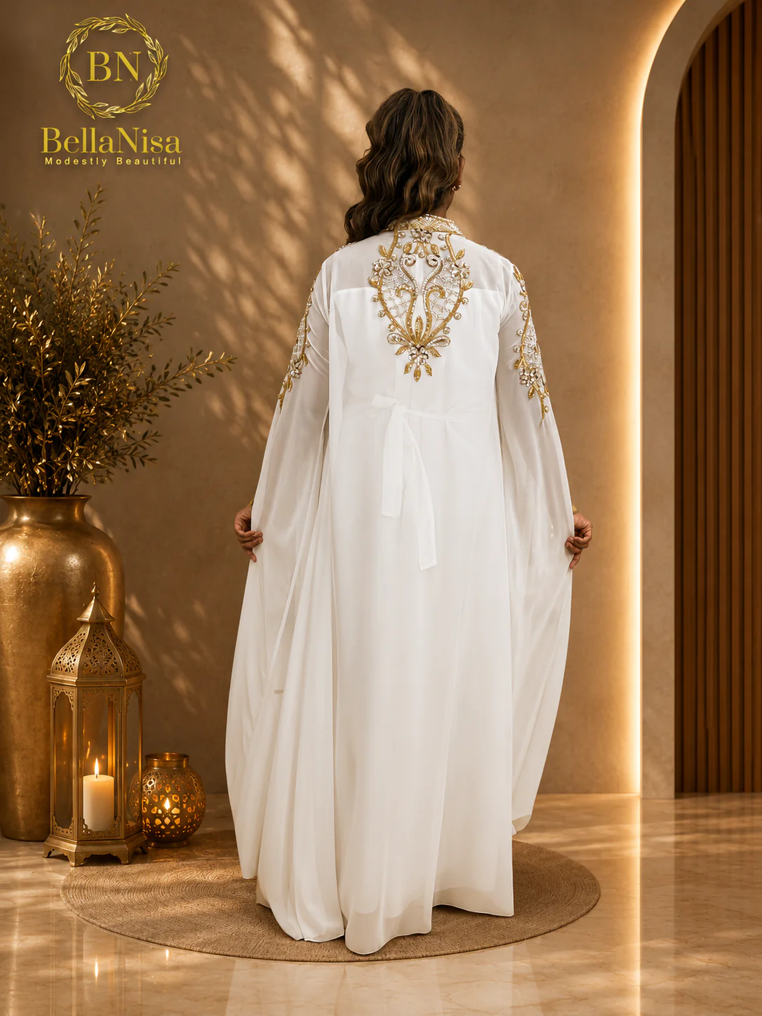 Arusa Kaftan White - Image 2