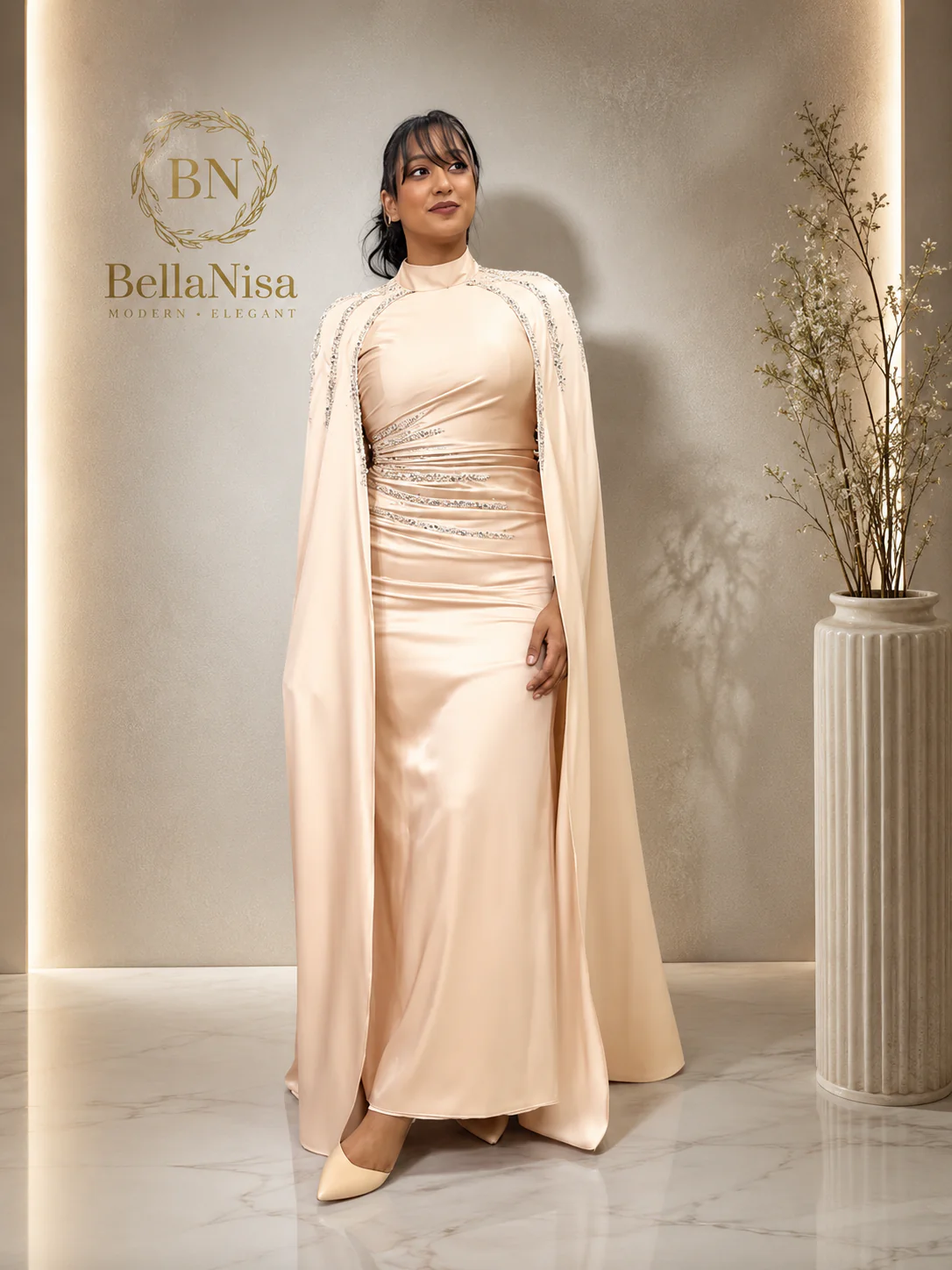 Aresna Dress Gold