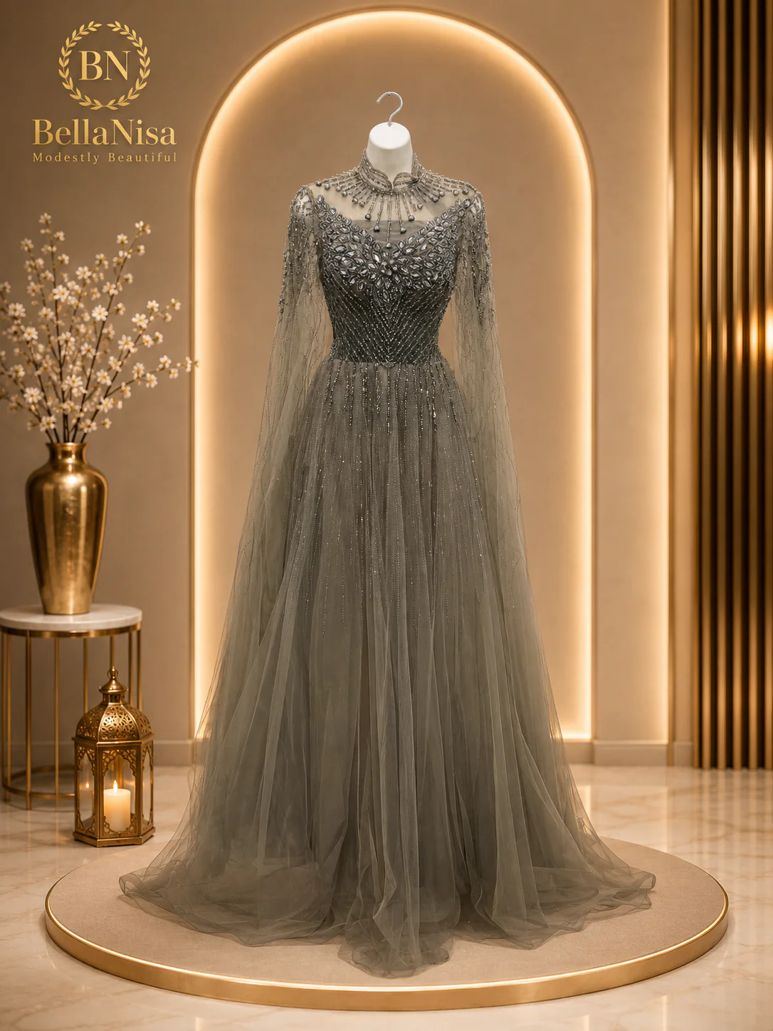 Jaymaima Gown Olive - Image 2