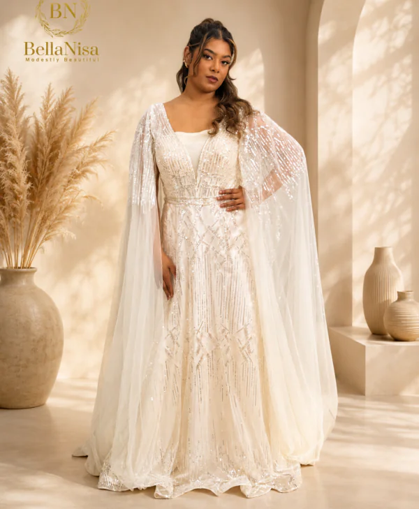 Jaymaima Gown Off White