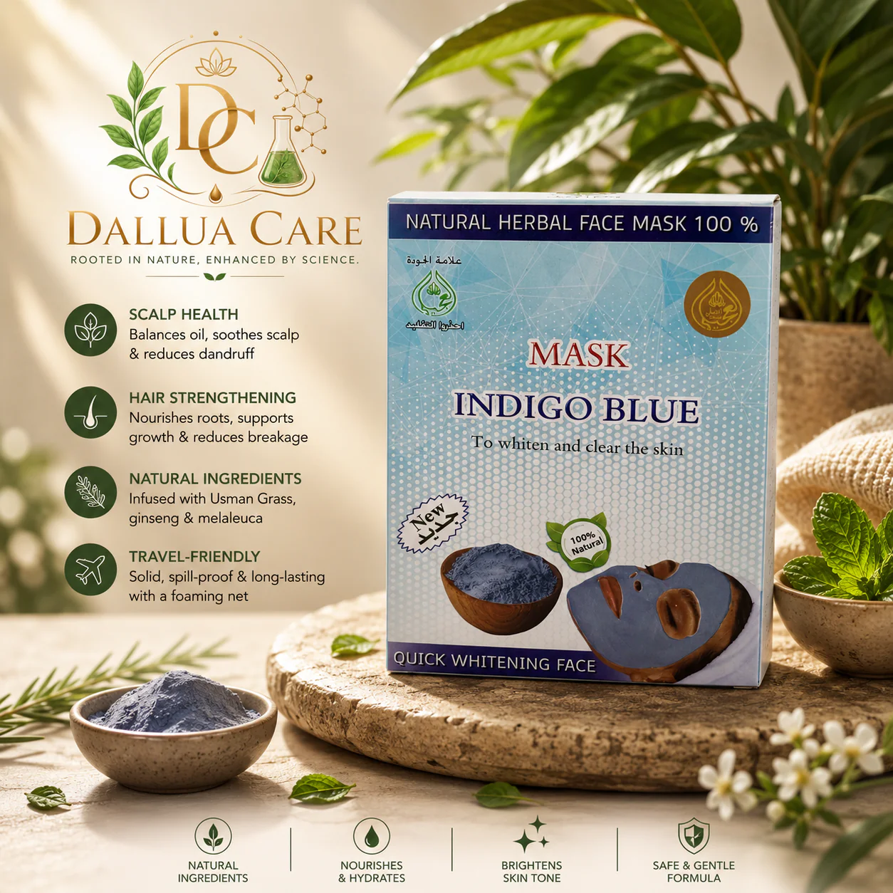 Indigo Face Mask
