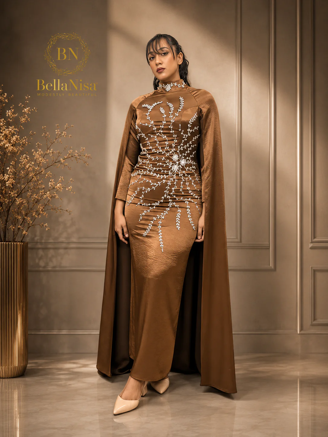 Ari Cape Dress - Image 2