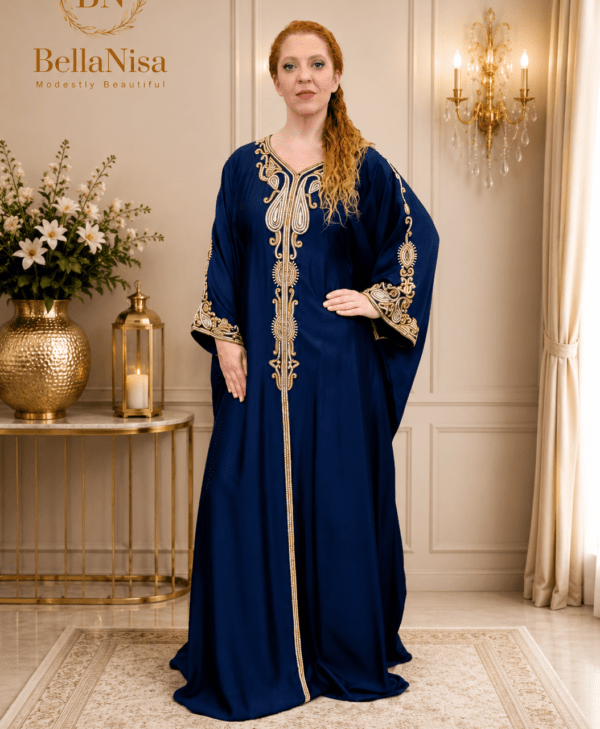 Warda Kaftan Navy