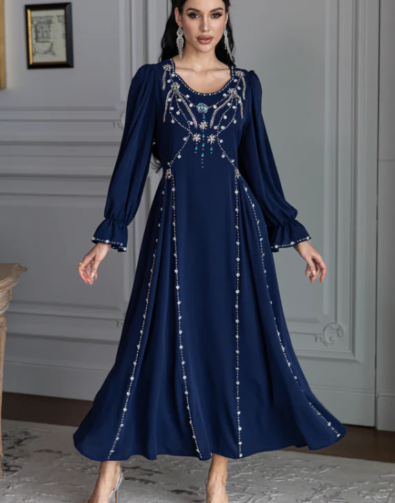 Kaftan Dress Navy