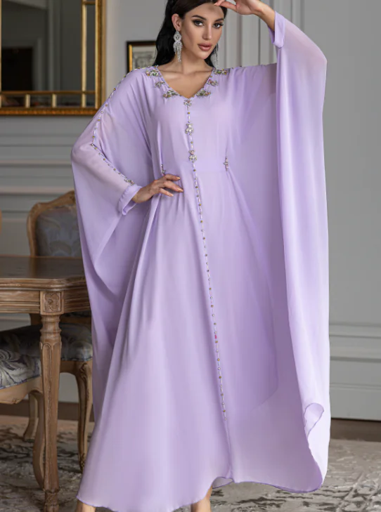 Kaftan Harir Lavender