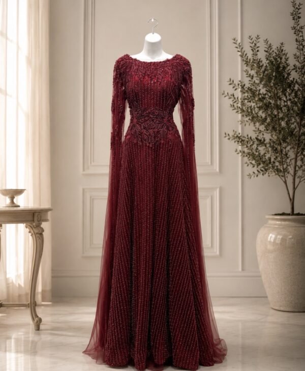 Fleur Gown Red