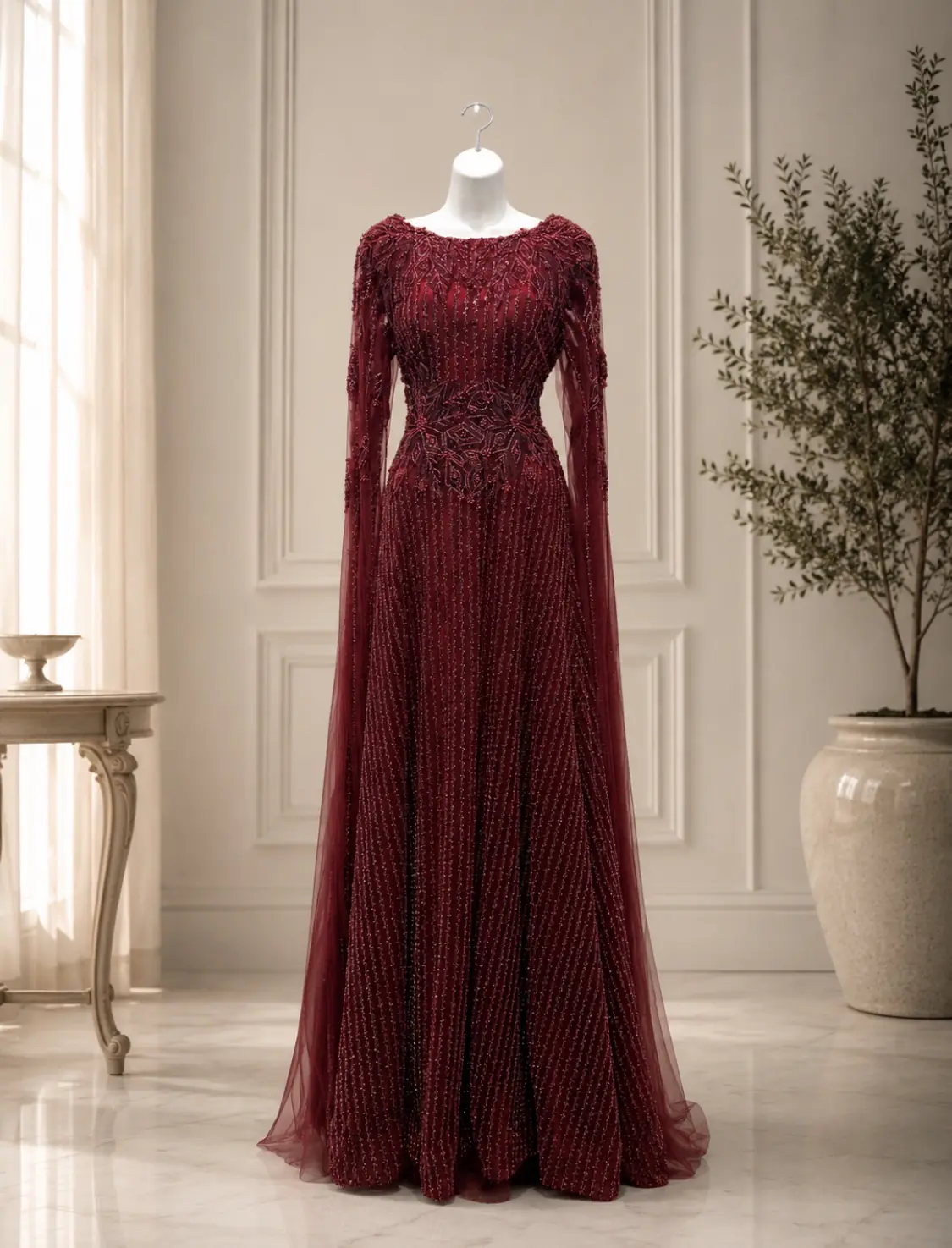 Fleur Gown Red