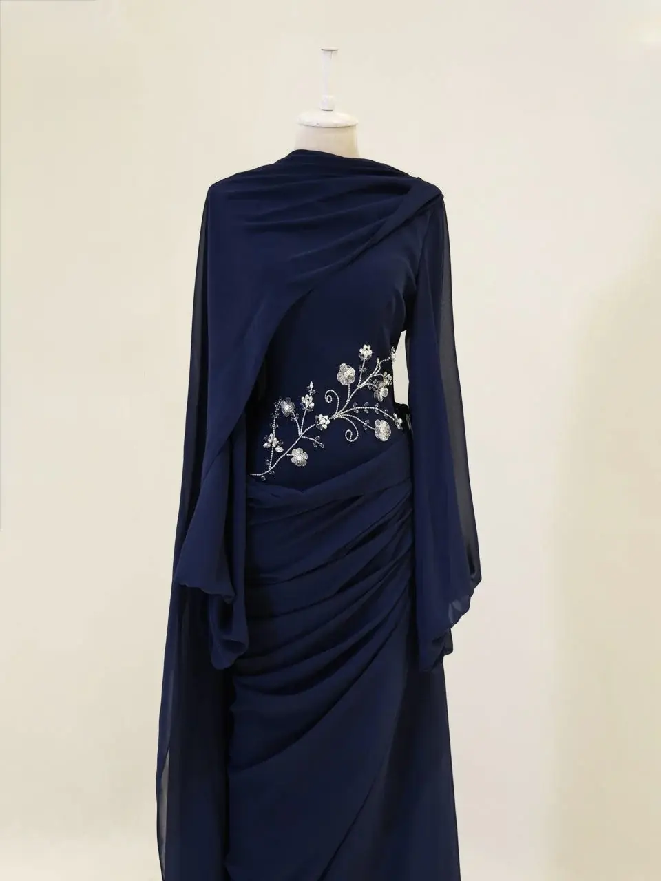 Party Dress Navy - Image 2