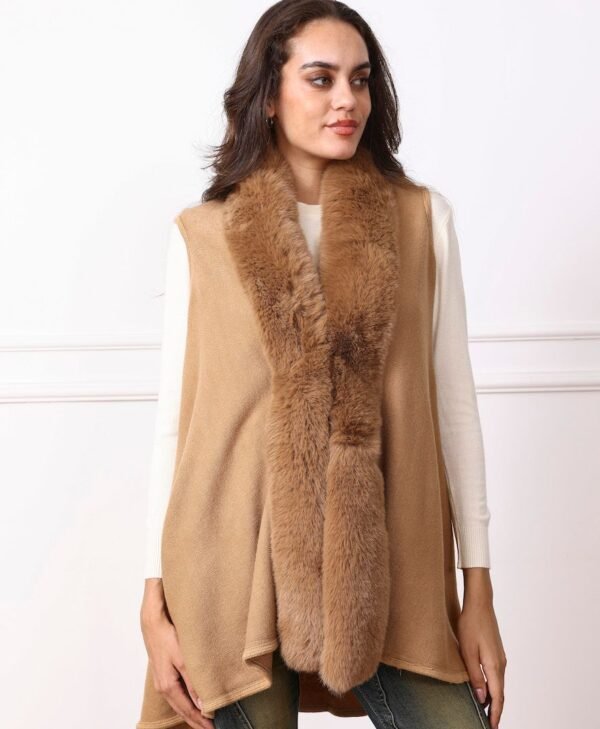 Faux Fur Vest-A8