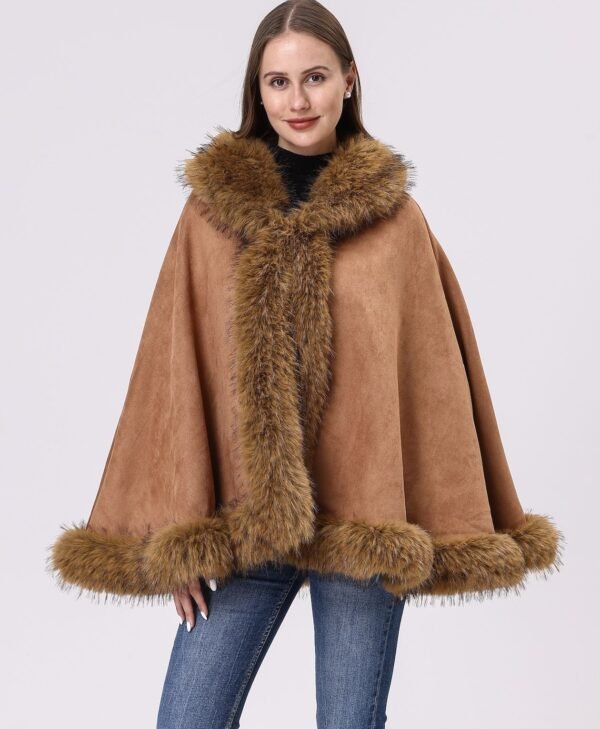 Faux Fur Cape-B3