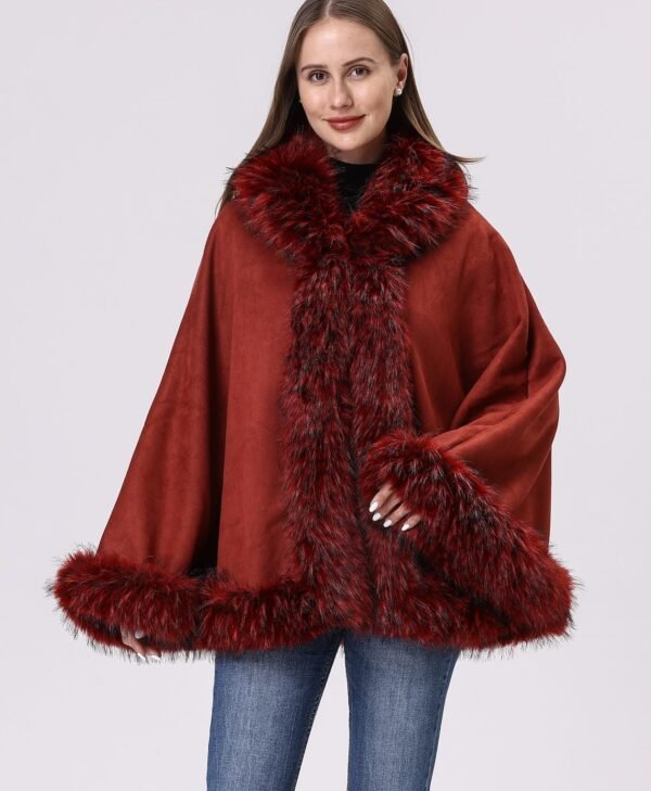 Faux Fur Cape-B5