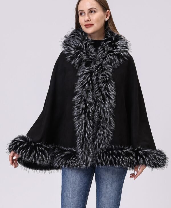 Faux Fur Cape-B4