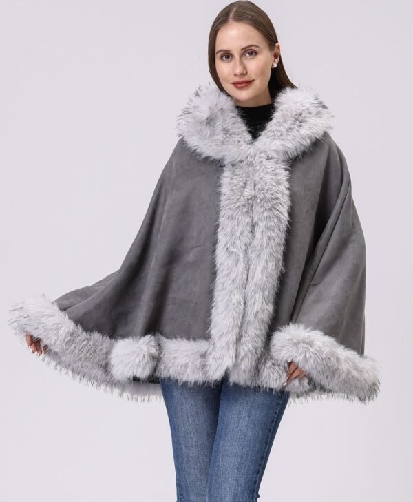 Faux Fur Cape-B2