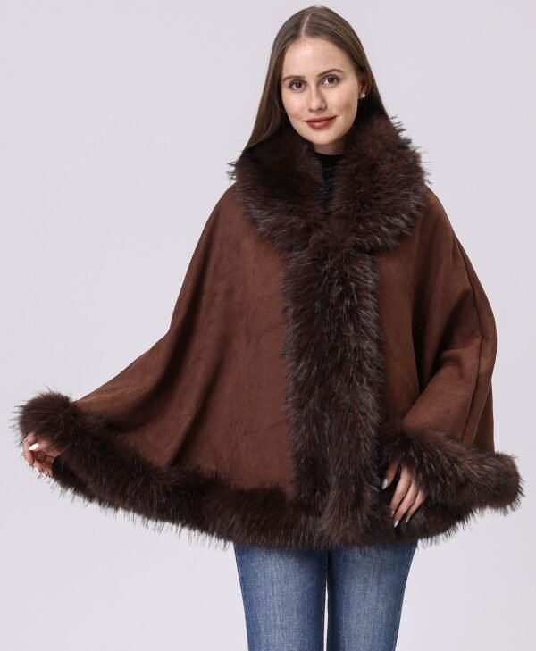 Faux Fur Cape-B1