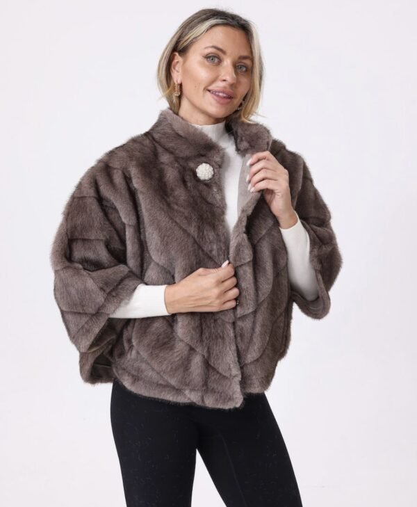 Faux Fur Cape-D1