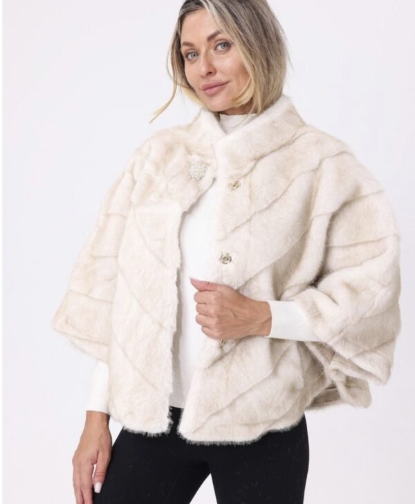 Faux Fur Cape-D3