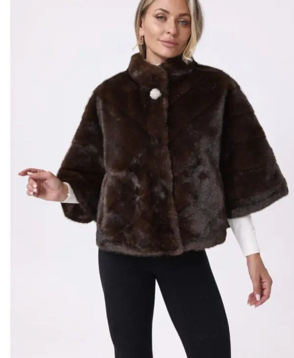 Faux Fur Cape-D2