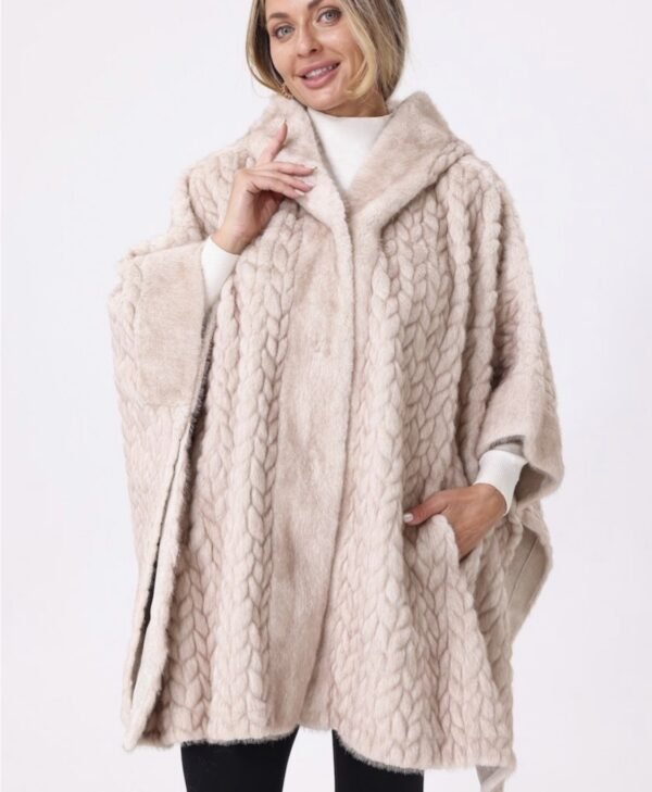 Faux Fur Cape-H9