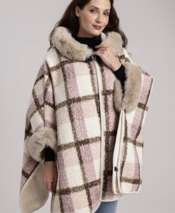 Faux Fur Cape-C1