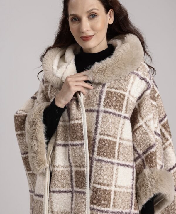 Faux Fur Cape-C2