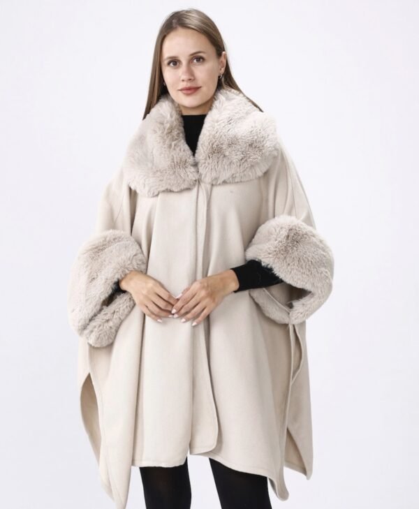 Faux Fur Cape-N2