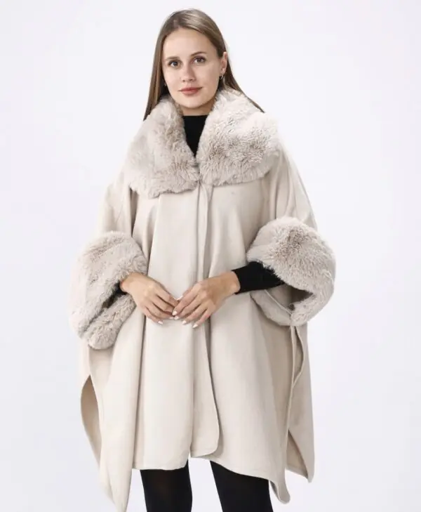 Faux Fur Cape-N2