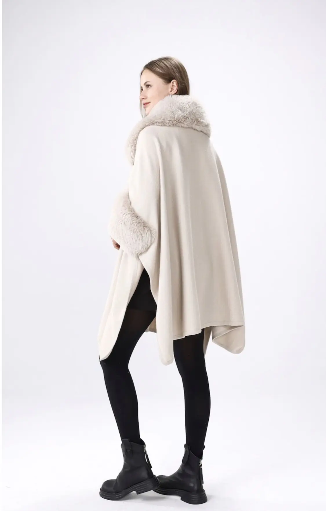 Faux Fur Cape-N2 - Image 2