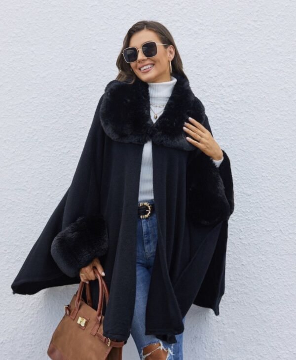 Faux Fur Cape-N1