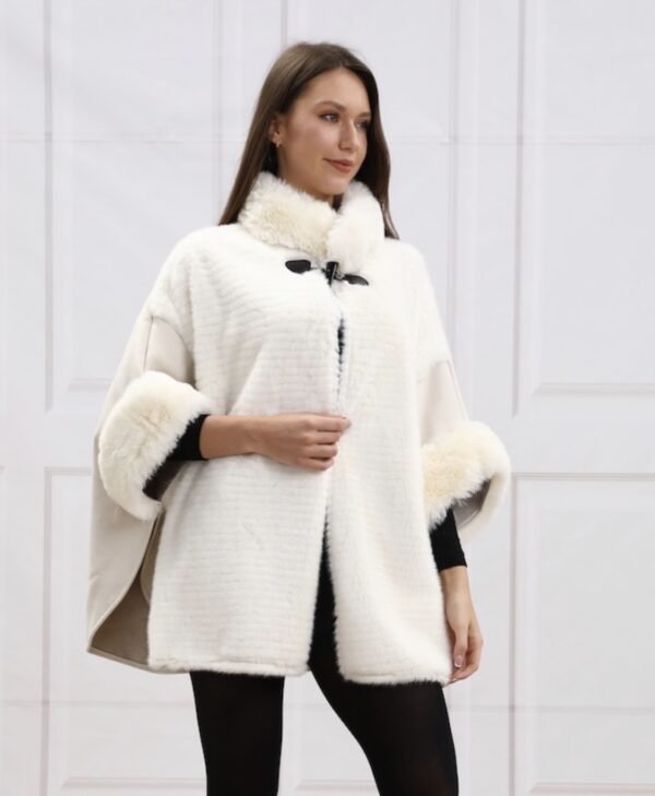 Faux Fur Cape-H6