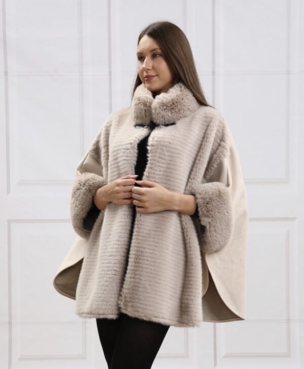 Faux Fur Cape-H7