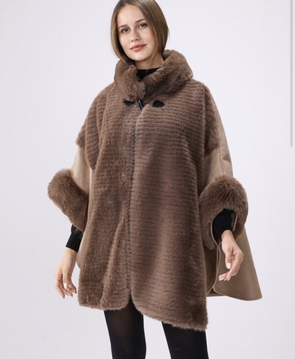 Faux Fur Cape-H4
