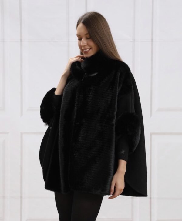 Faux Fur Cape-H5