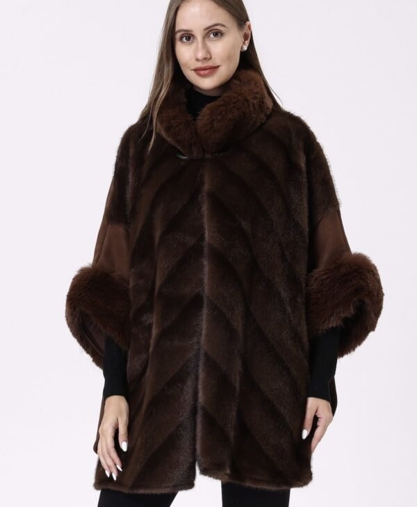Faux Fur Cape-H1