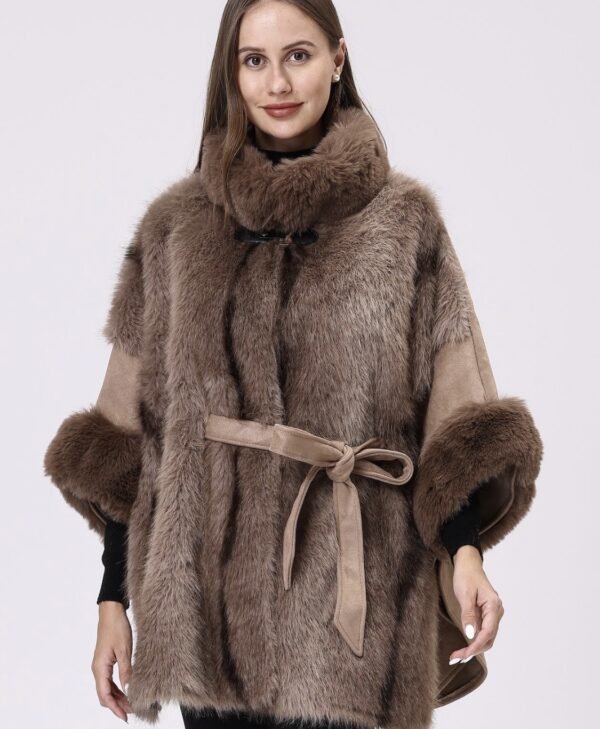 Faux Fur Cape-G6