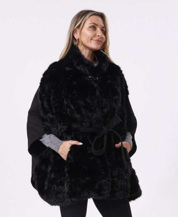 Faux Fur Cape-G1